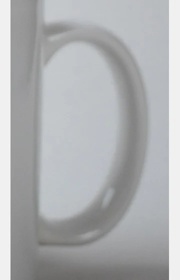 Enlarged crop of the handle in the original mug photograph